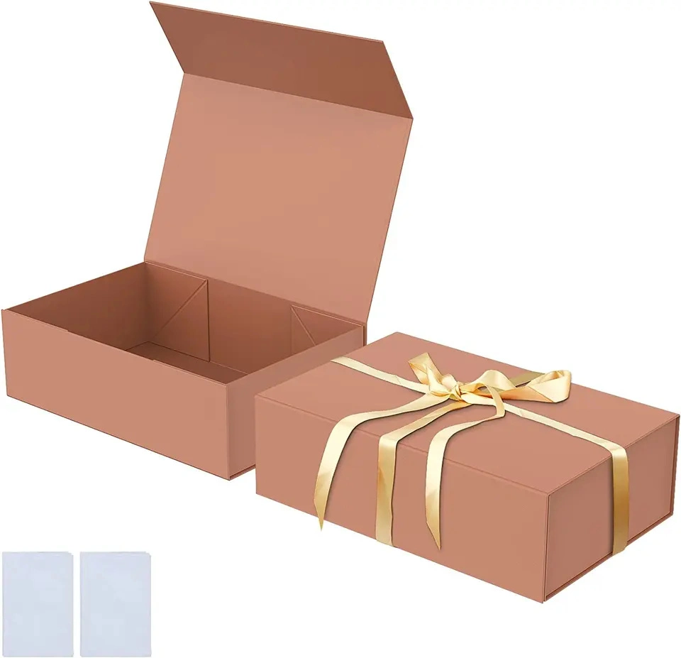 Magnético plegable personalizado de lujo en caja de papel cartón Caja de regalo