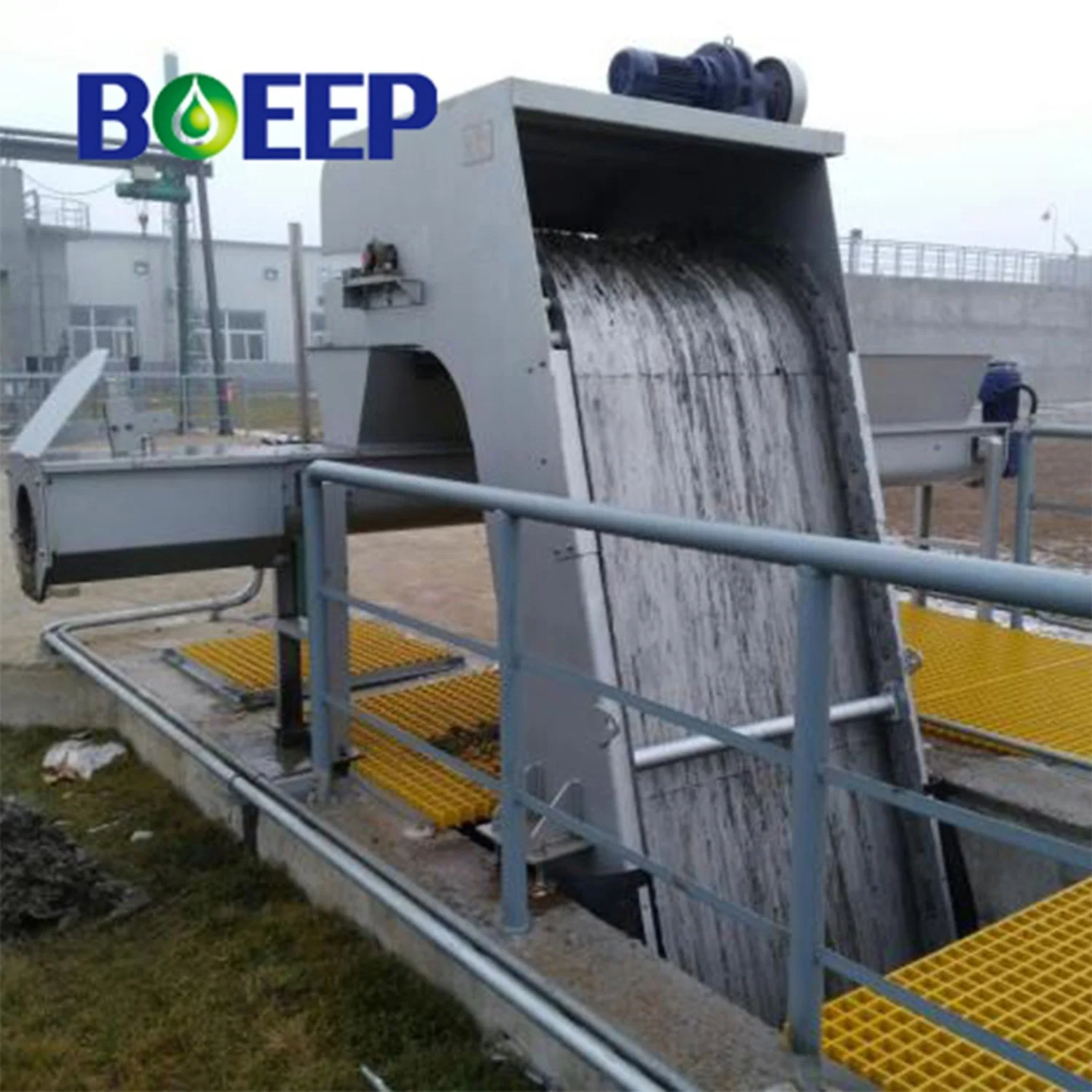 Sewage Treatment System Auto Rotary Stainless Steel Coarse Bar Screen