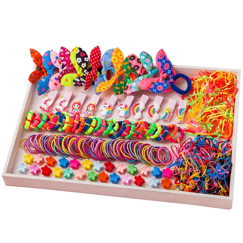 Whosale Customized Children's Accessories Various Hair Rope Loop Hair Tie Set