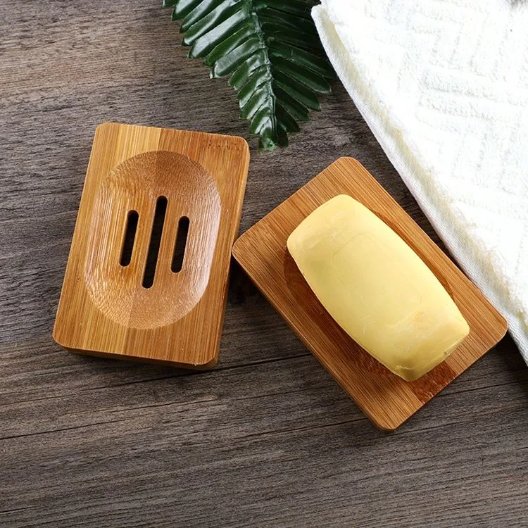 Natural Bamboo Soap Dish New Portable Bamboo Soap Dish