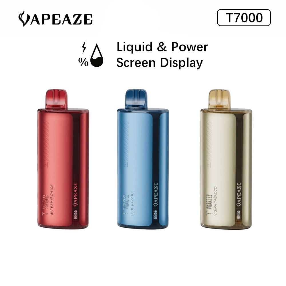 2023 أحدث جمهورية فانكي Ti7000 شاشة عرض 7000 قابلة للاستخدام نفخة قابلة لإعادة الشحن Vape 5% NIC 17 مل Elf Vape 5000 7000 قلم القرود الذي يمكن التخلص منه