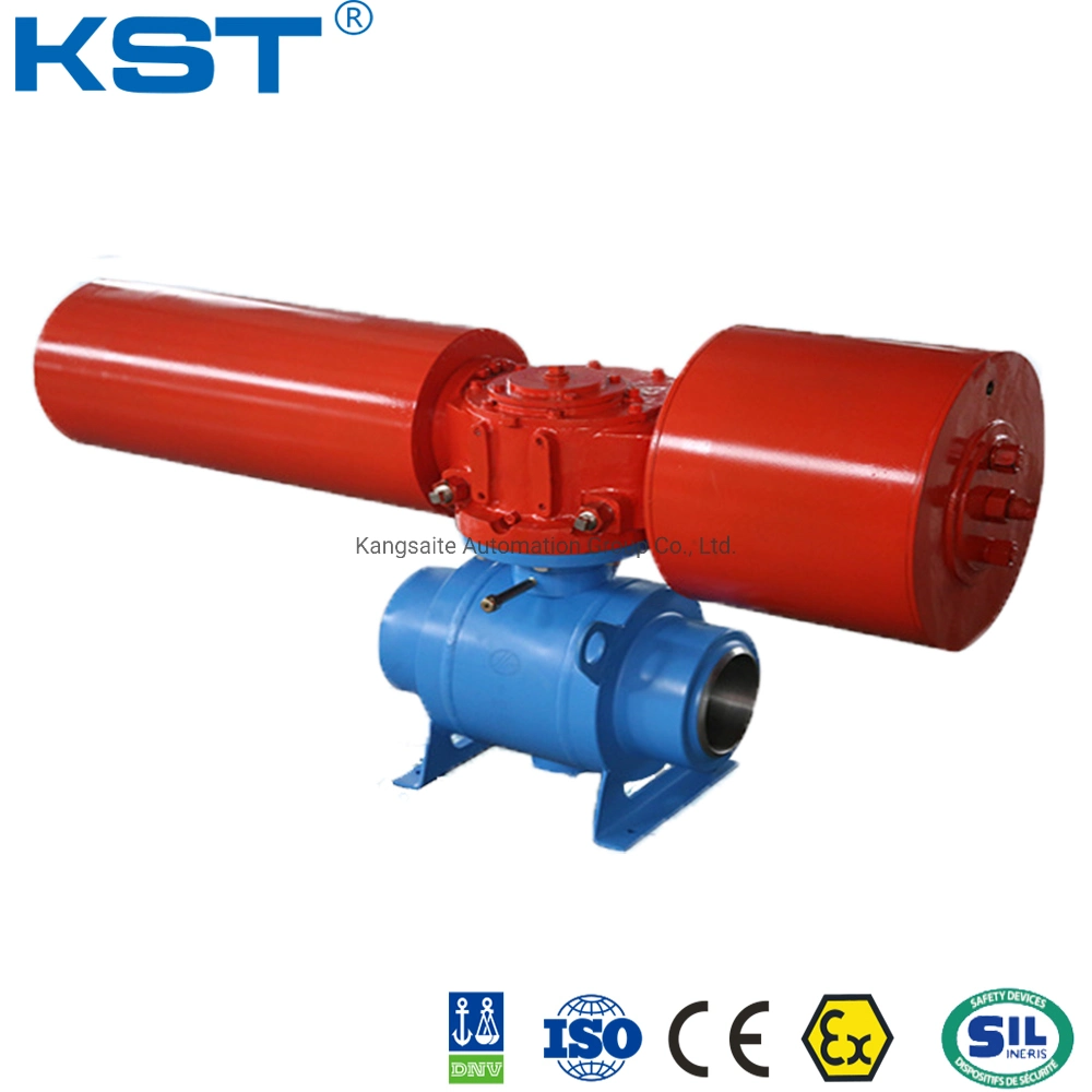 Aw Series Scotch Yoke Pneumatic Actuator Ductile Cast Iron Cylinder Double Acting/Single Acting/Spring Return Pneumatic Actuator CE/ISO9001/IP67