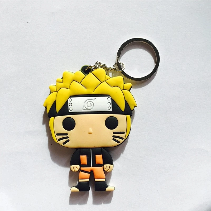 Naruto Japan Anime Custom Design Rubber Wholesale/Supplier 3D Promotion Gifts Soft Silicone PVC Keychain for Sale