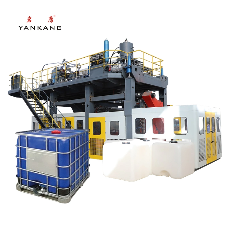 Máquinas de línea de producción automática de plástico 1000liter máquina de moldeo por soplado/moldeo equipos Para la producción de tanque de contenedor IBC
