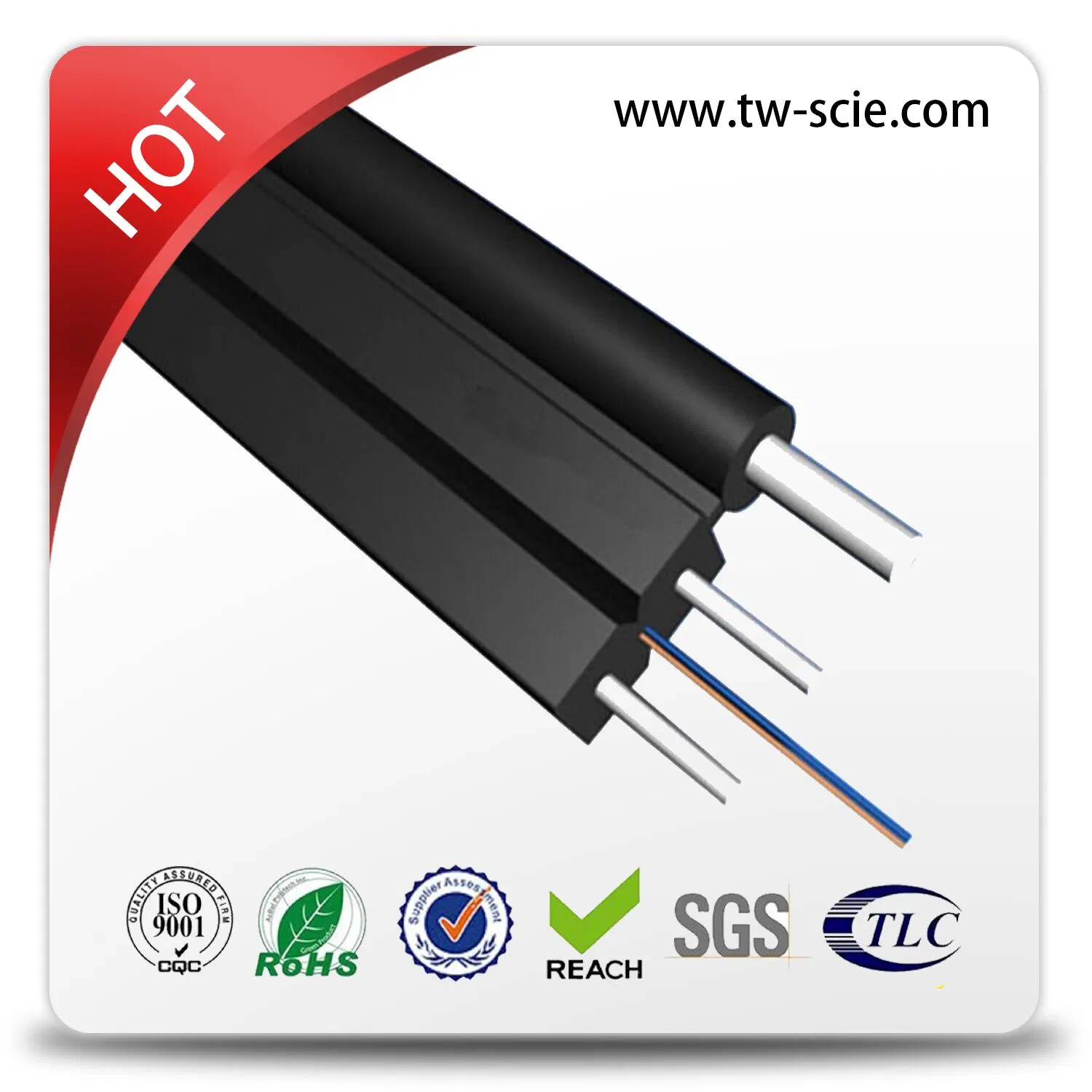 LSZH Optical Fiber Cable Fibra Indoor FTTH for CATV Network