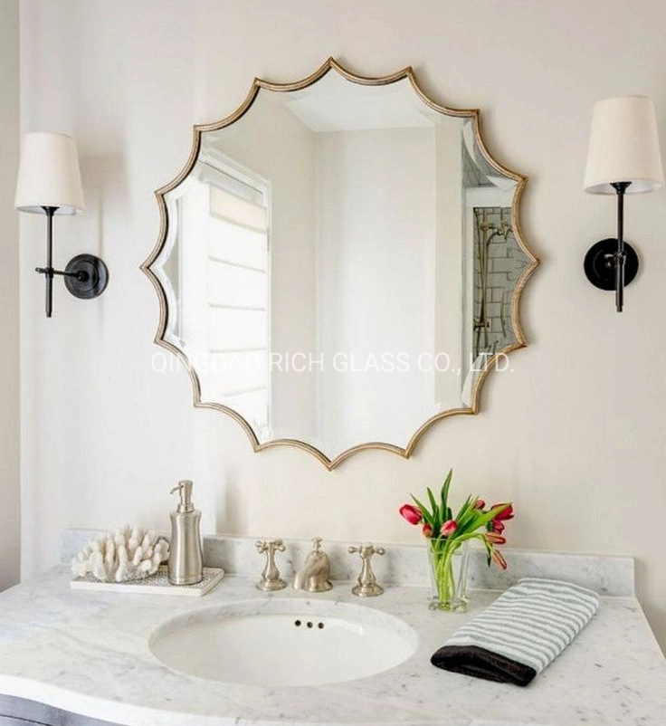 5 6 8mm Polished Edge Silver Cosmetic Mirror