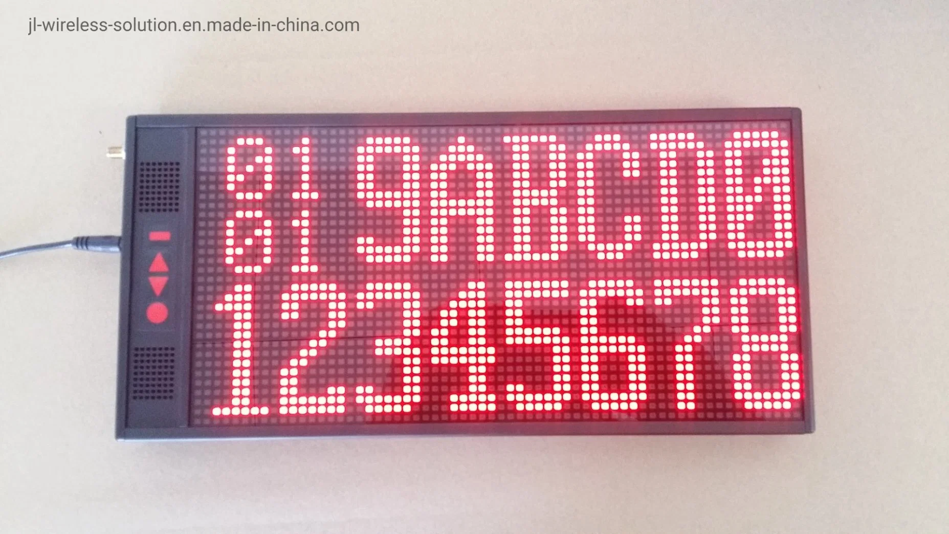 Acoustic Alarm Autonomous Broadcasting LED Display for Hotel Service System