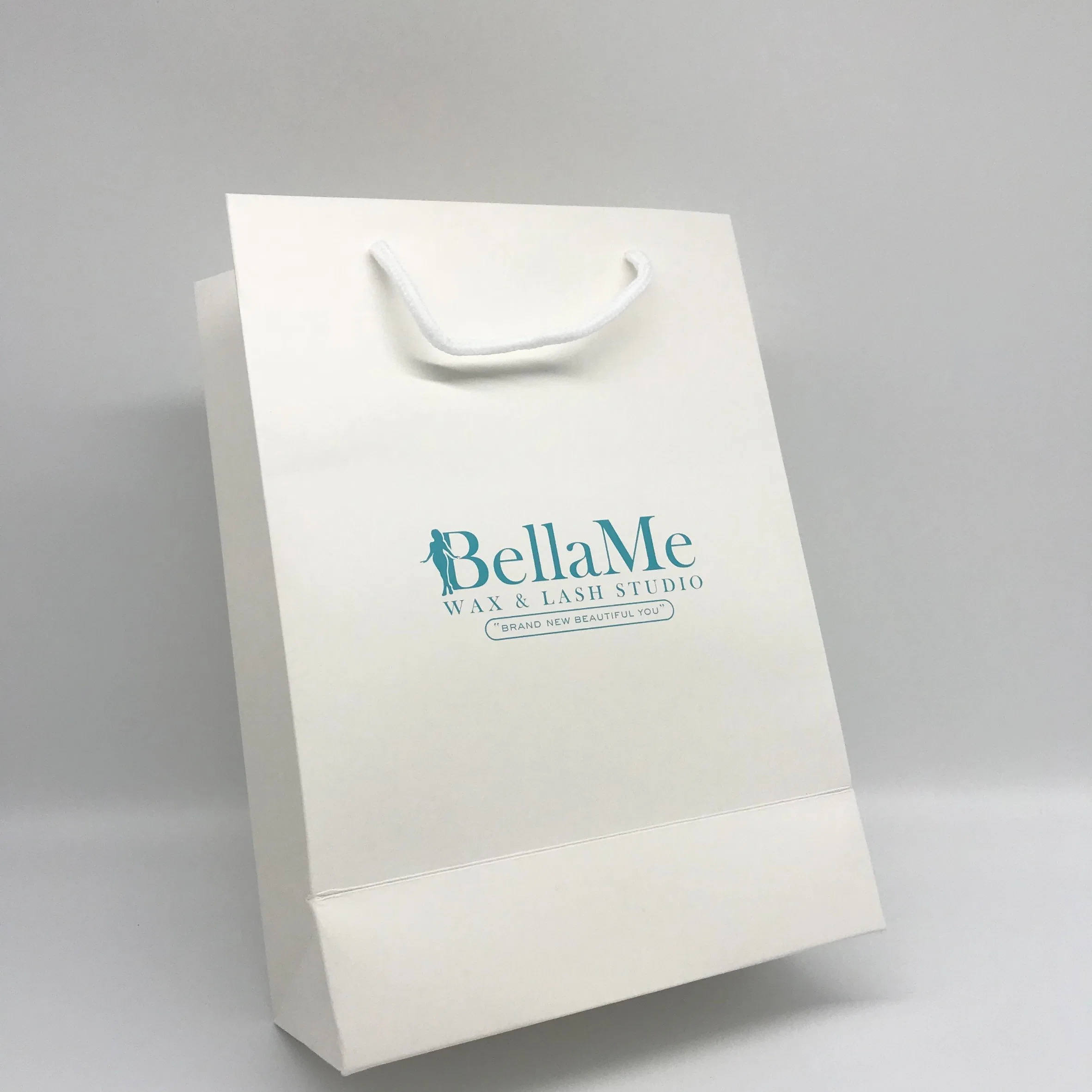 High quality/High cost performance  Wholesale/Supplier Green Shopping White Cardboard Thank You Clothing Gift Jewelry Paper Bag