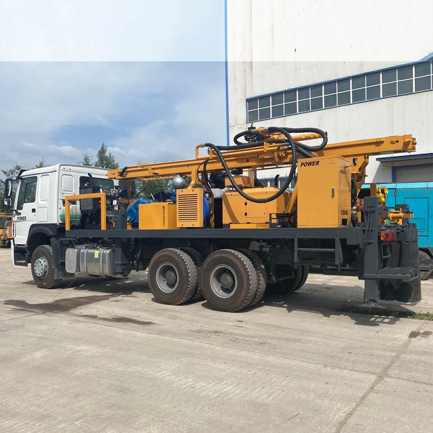 Durable High Strength 600 Meters Depth Water Well Truck Mount Borehole Drilling Rig