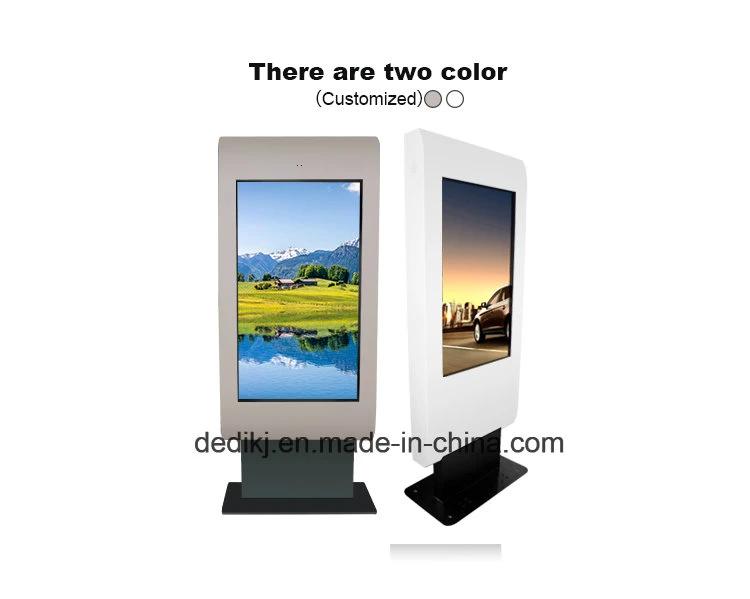Dedi Outdoor 65 Inch Floor Standing Digital Signage Vertical Display TV with Advertising Items