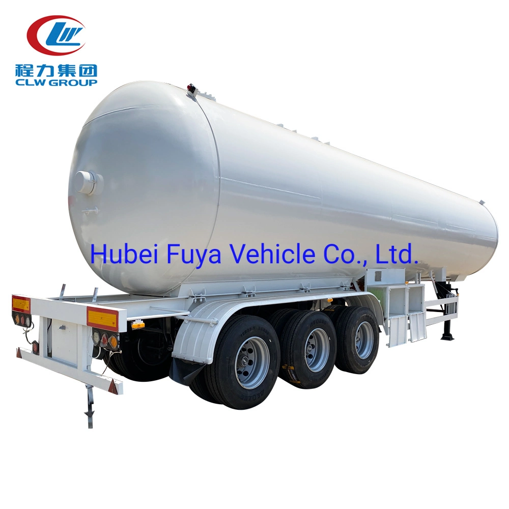 ASME 3 Axles 59.52cbm 60m3 60000liters Q345r LPG Gas Road Tank Trailer with Pump