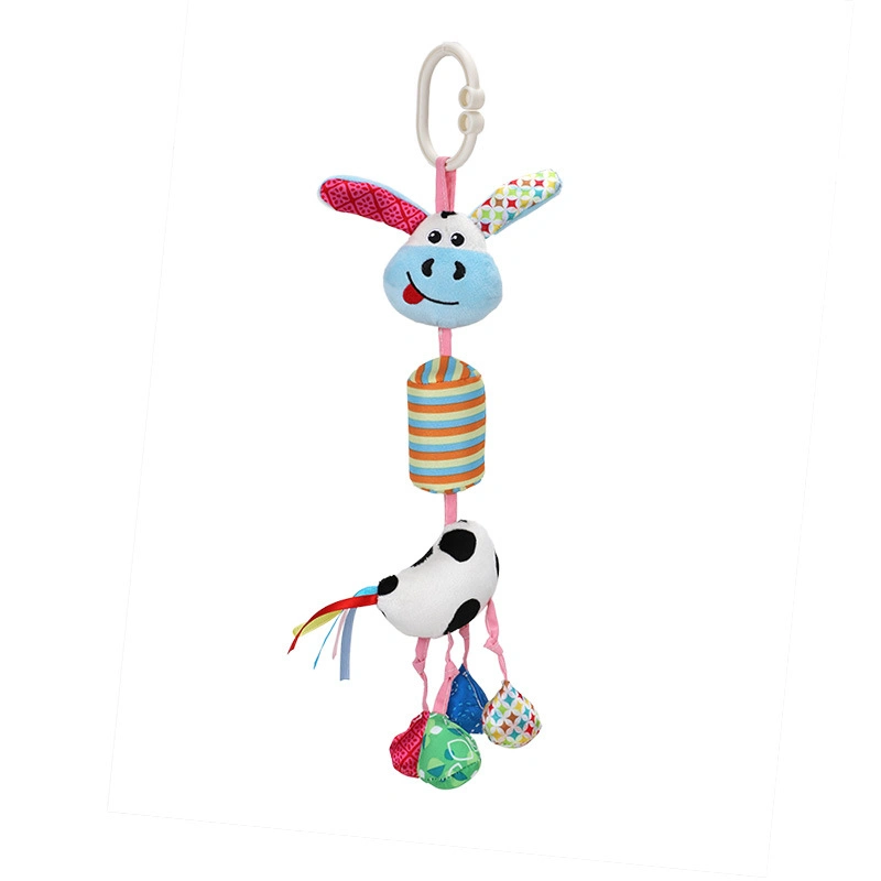 Intelligence Toy Duck Shape Creative Animal Wind Chime Baby Cartoon Bed Hanging Toy Appease Doll