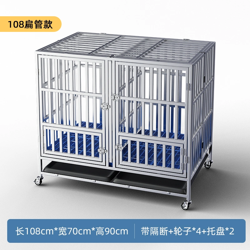 New Pattern Fold-Able Thickened Metal Dog Pet Cages, Carriers & Houses