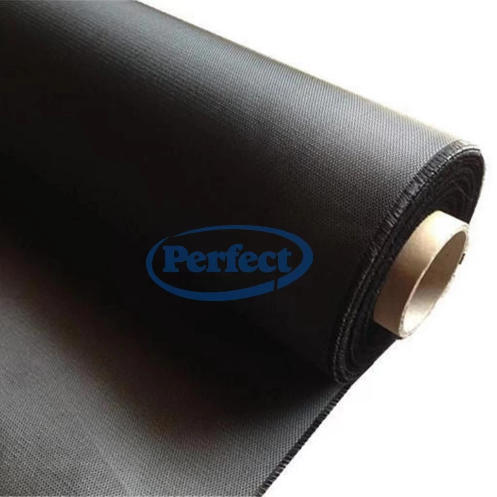 Black Glass Fabric Coated PE Bgf Insulation Foil Heat Reflective Film Lamination Foil Insulation Material