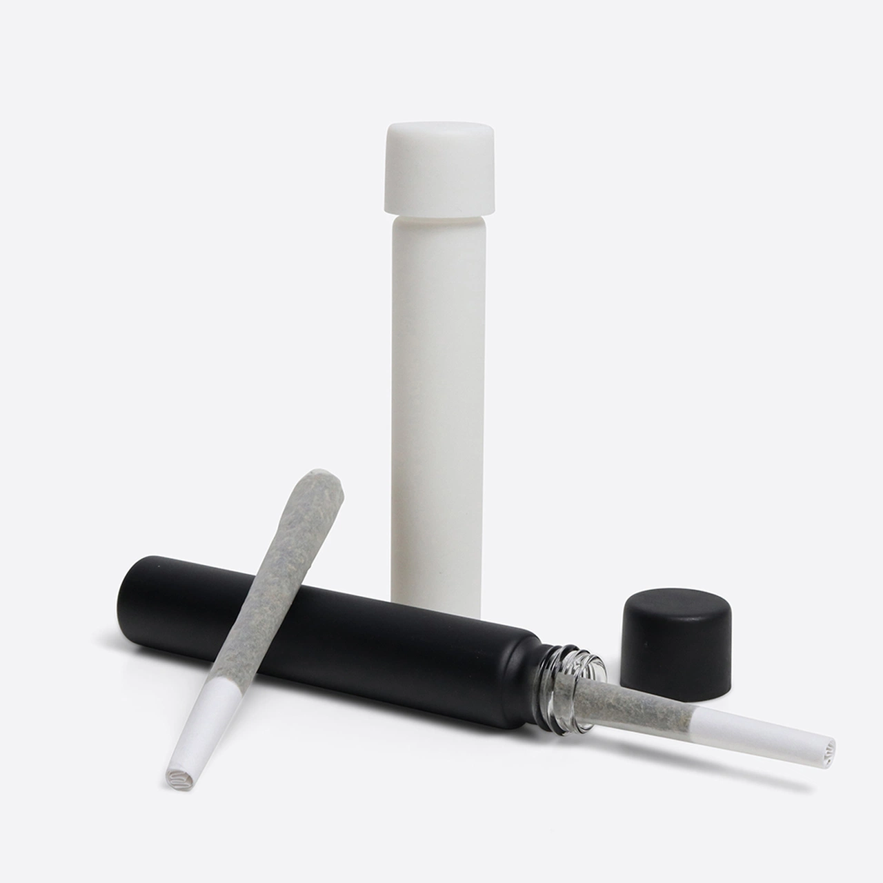 6mL tubo de Pre-Roll de Jar de vidrio para envase de concentrado transparente Tapón de silicona