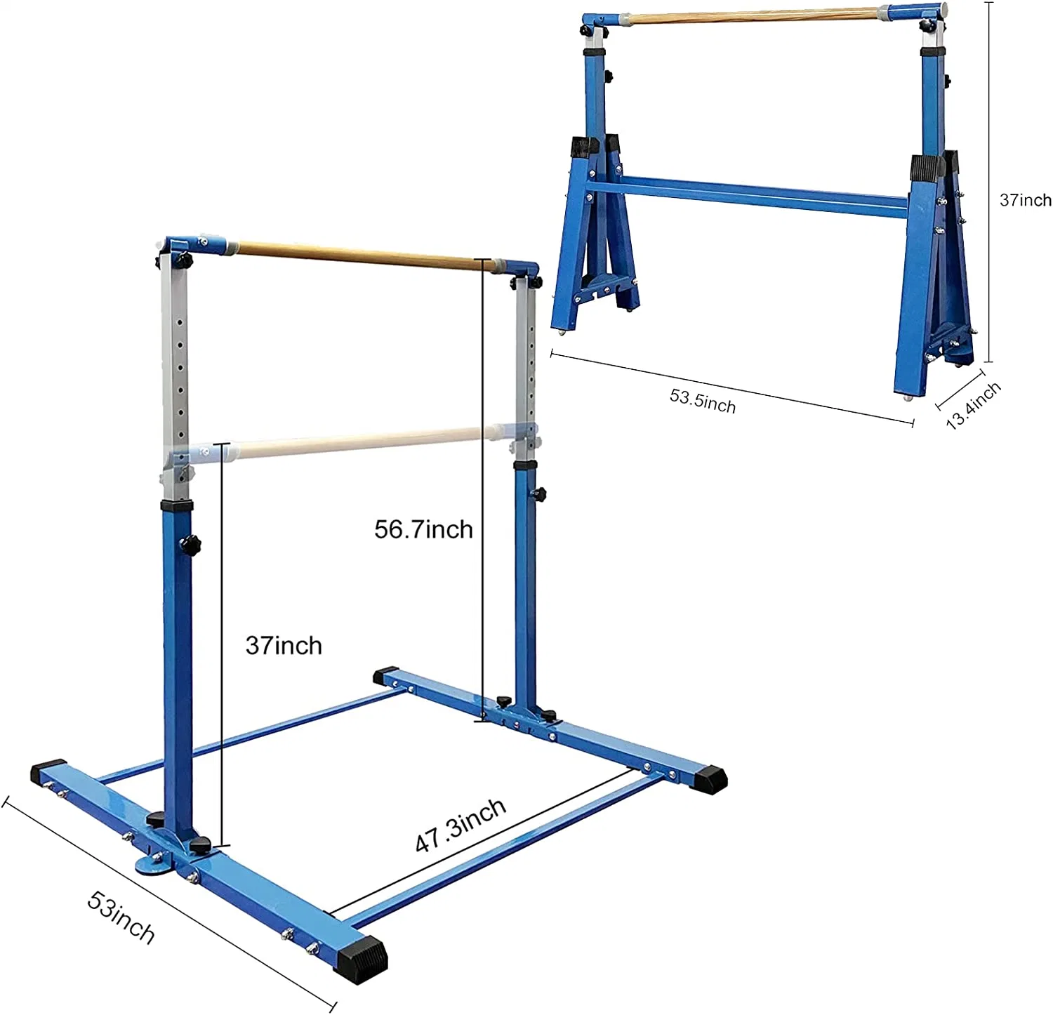 Kip Bar und Gymnastikmatte (mehrere Größen und Farben)