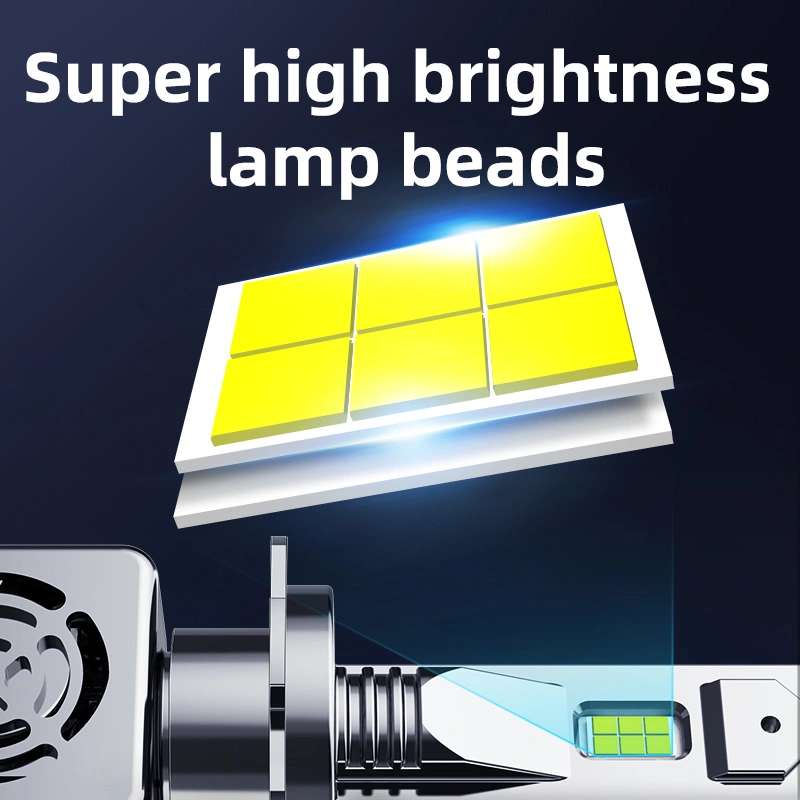 High-Power Car LED Headlight Bulb LED H4 H7 H11 9005 9006 Auto Lighting System LED Chip 65W LED Auto Headlight for Car