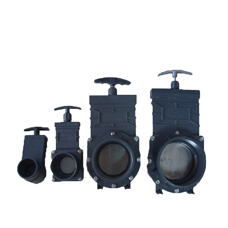 40-160mm DIN Plastic PVC Knife Water Slide Gate Valve