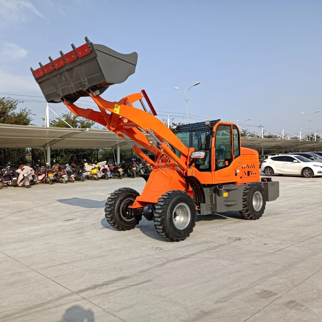 Compact Front End Loader with 1 Ton Capacity and 1 Cubic Meter Bucket