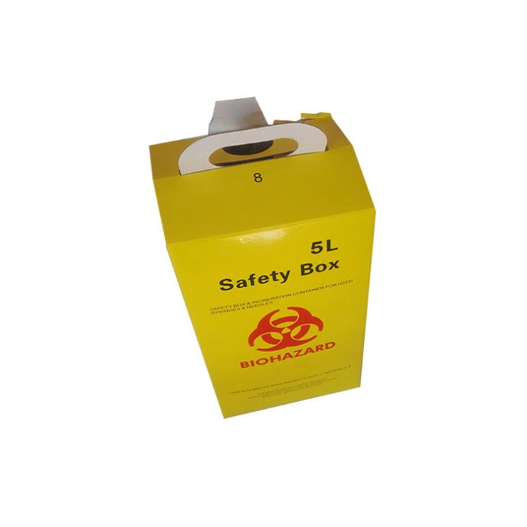 Biohazard Collection Medical Waste Safety Boxes Sharp Container for Used Syringe Needles