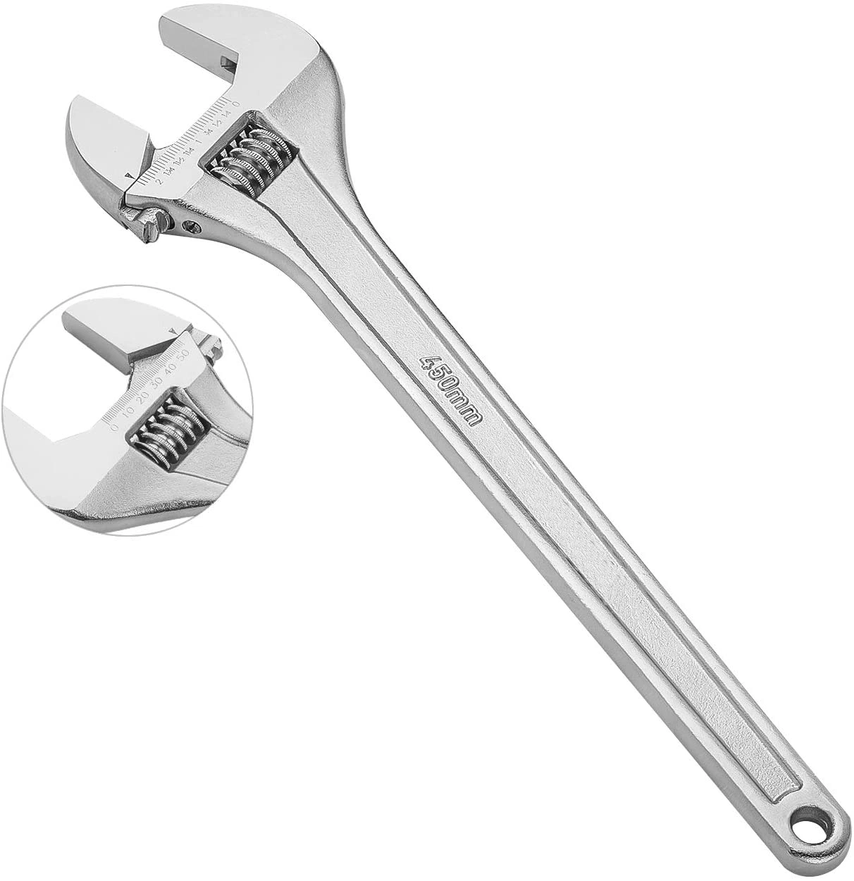 مفتاح ربط قابل للضبط ذو جودة عالية CR-V أو من الفولاذ الكربوني - 18، مفتاح ربط قرد، مفتاح ربط حلزوني