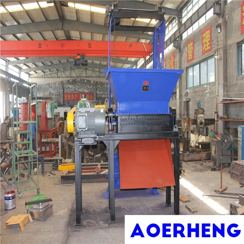 Aolly Steel Cutter Tire Waste and Rubber Hose Crusher with Hopper