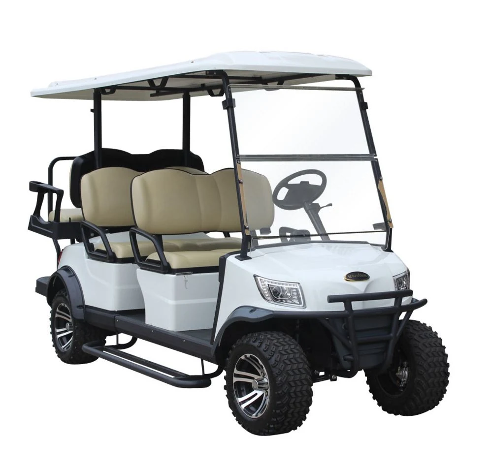 Fashion Low Speed New Cars Electric Vehicle 4 Wheel Golf Cart with Windshield (DH-M4+2)