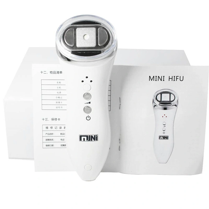 Mini RF HIFU LED de elevación facial piel rejuvenecimiento Equipo de belleza Para eliminar arrugas