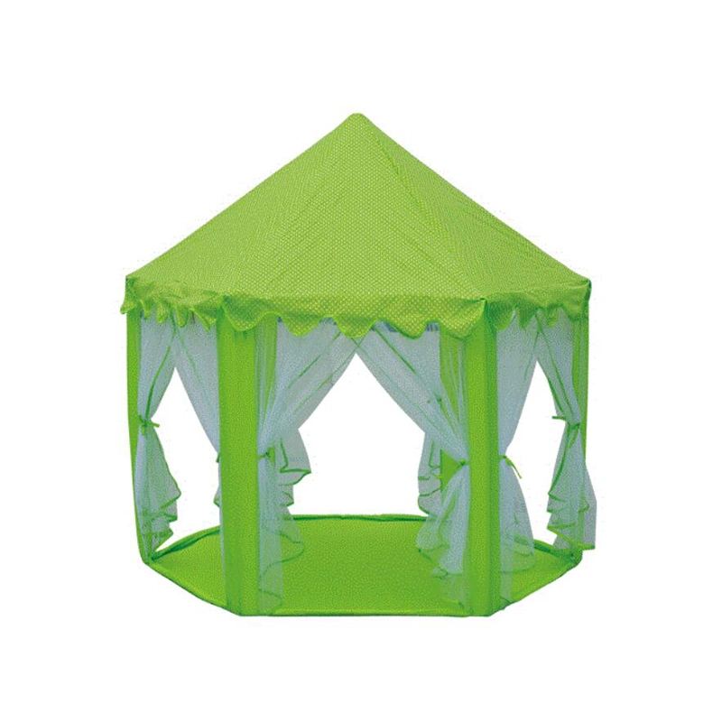 Kids Castle Tent, Girls Fairy Play Tents for Kids Hexagon Playhouse with Large Star Lights Toys for Children and Toddlers Indoor Outdoor House Games Wbb15115