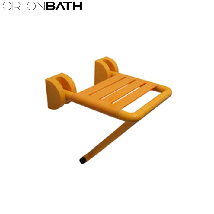 Ortonbath Stainless Steel Bathroom Shower Seat Grab Bar for Elder People Disabled Person