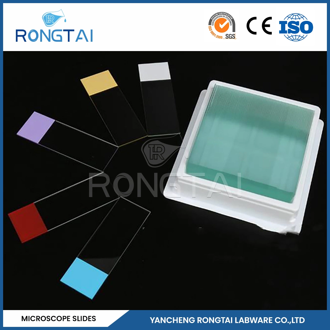 Rongtai Cover Glass Microscope Slide Factory Microscope Slides Unground Edges China 7101 7102 7105 7107 7109 16mm Round Glass Slides