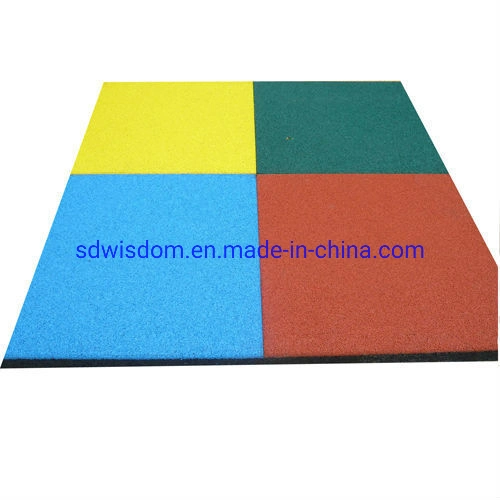 Amortecedor de choques comercial Intertravamento interior EPDM Gym borracha Mat grânulos Tapete de borracha para campos de basquetebol de pista exterior