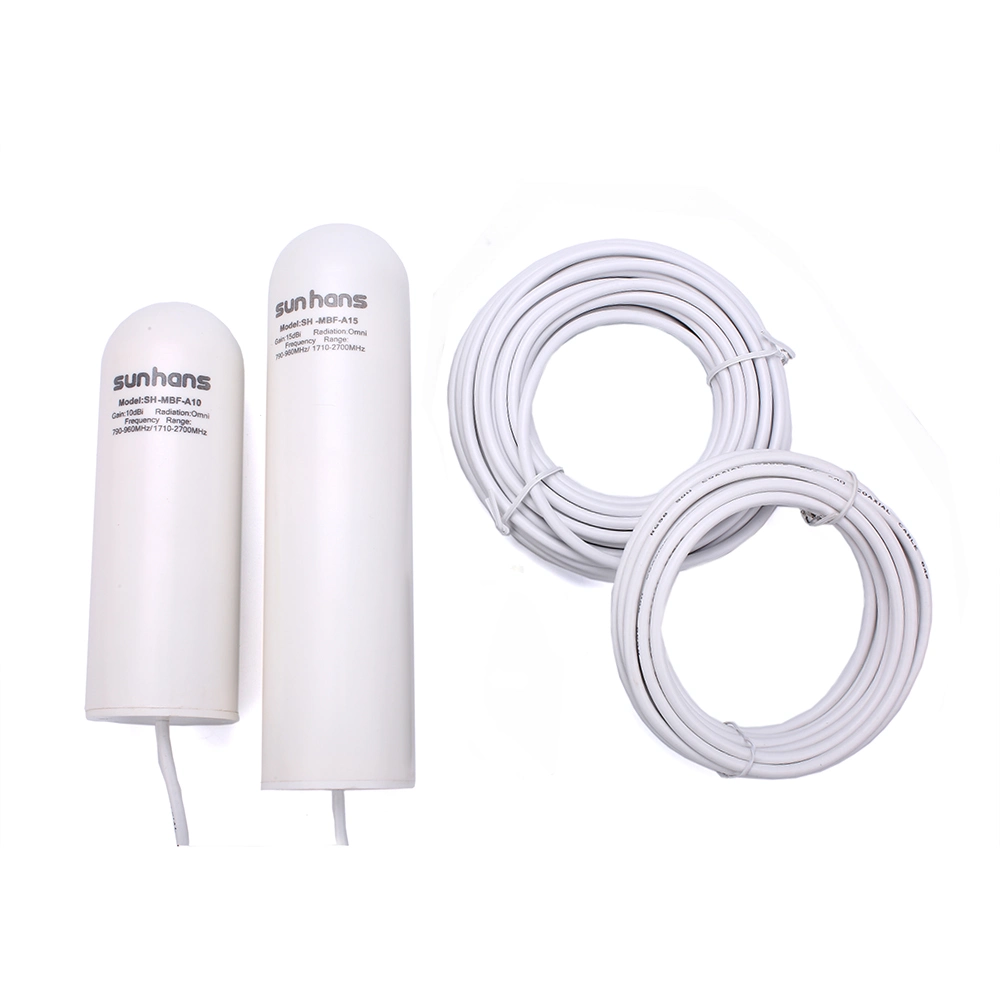 Sunhans 790-2700MHz 10dBi&15dBi Omnidirectional Antenna for 3G 4G GSM CDMA WCDMA Mobile Signal Booster