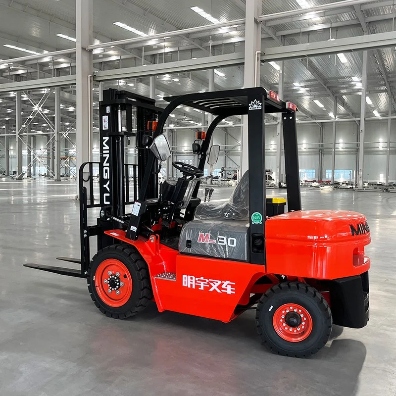 China Made Diesel Forklift 4 Wheel Adjustable