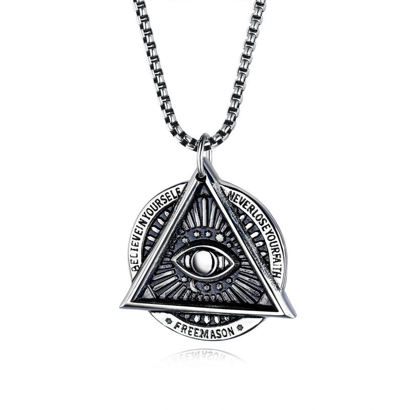 Stainless Steel Demon Eyes Necklace