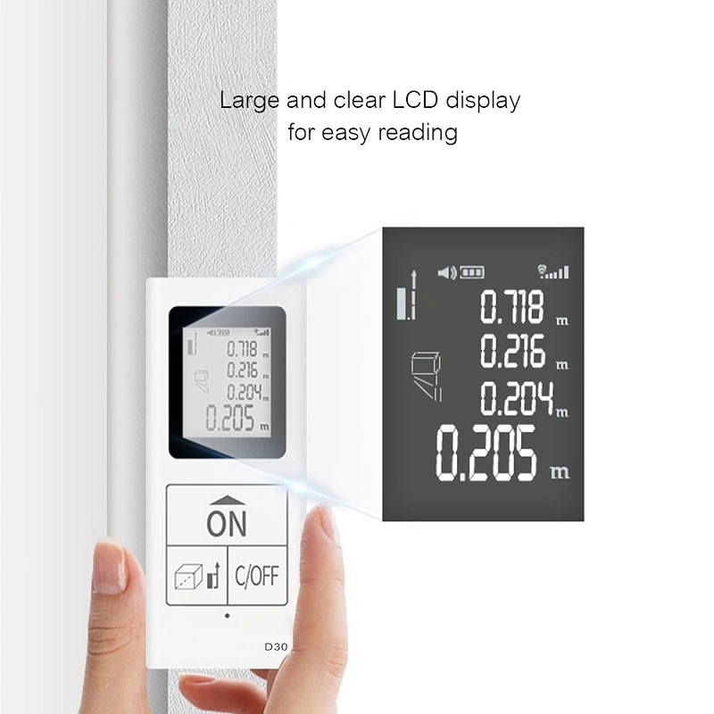 Laser Measuring Tool Distance Meter Outdoor Rangefinder 30m