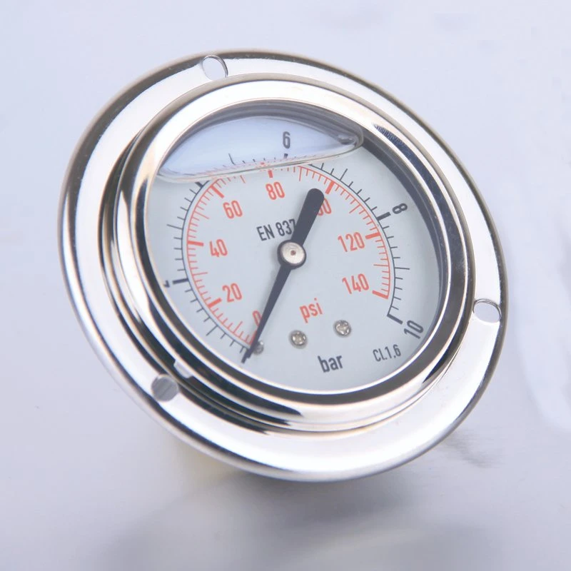 Accurate and Durable Stainless Steel Air Pressure Gauge with Oil