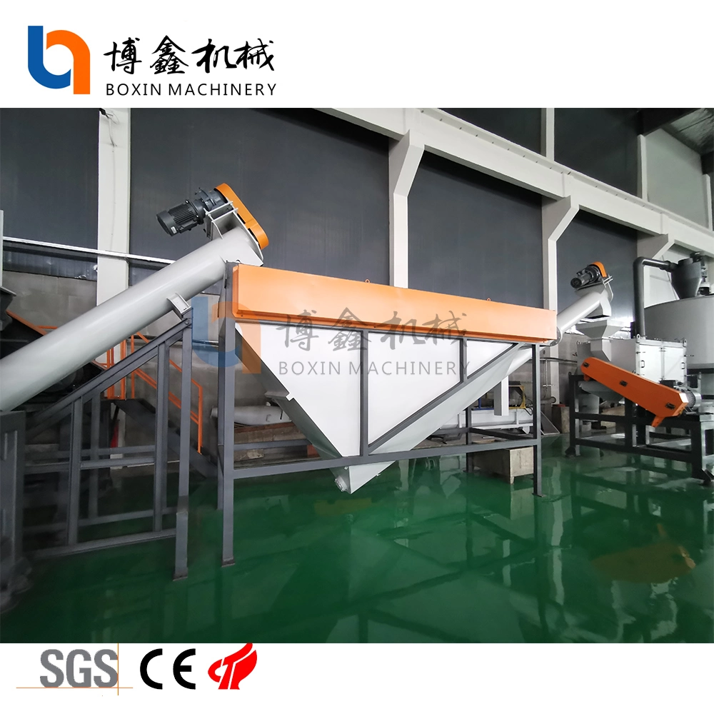 Pet Bottle Recycling Line Water Bottle Flakes Steam Hot Washer