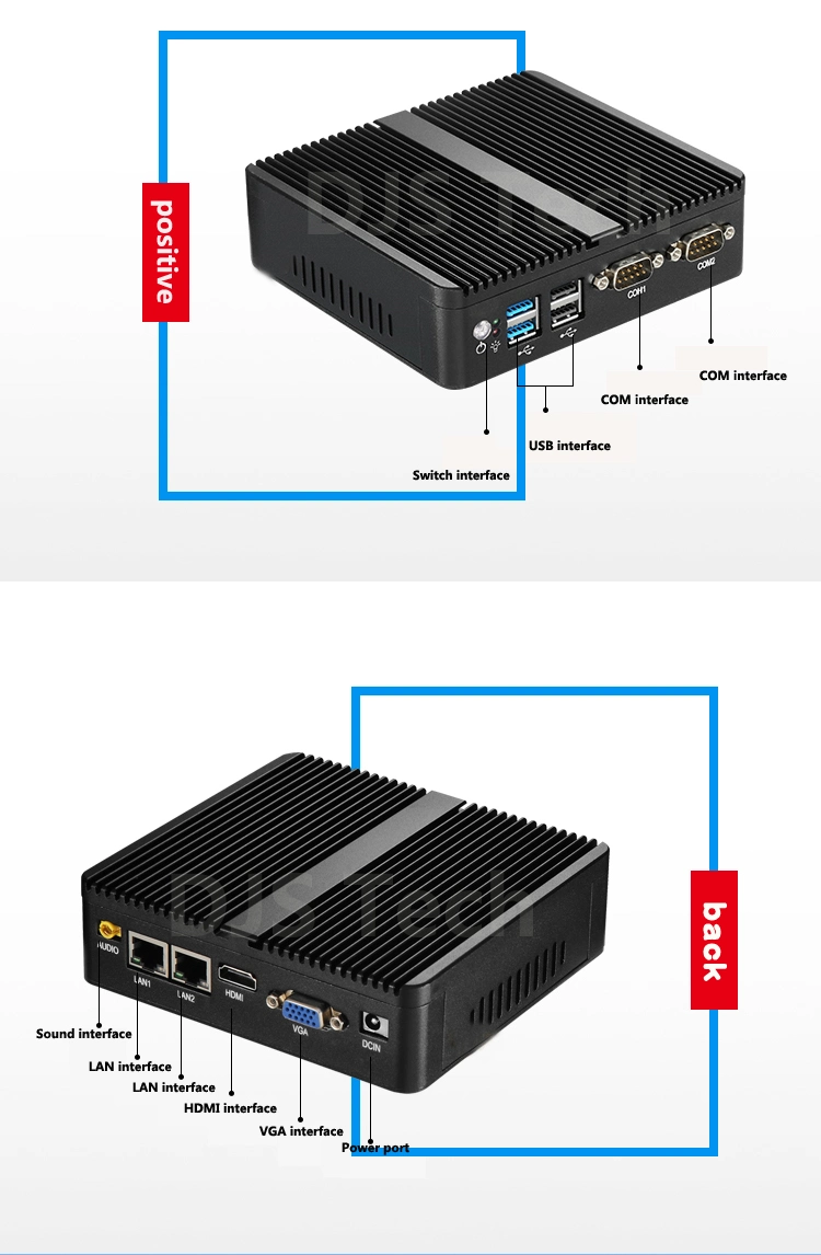 El ordenador de sobremesa Mini PC Intel Celeron J1900 Quad Core 2.0~2.42GHz