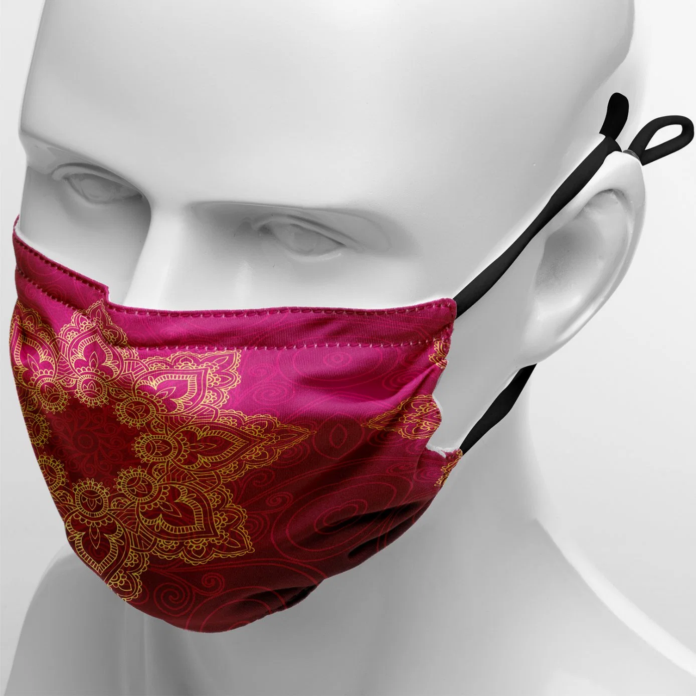 Custom Print on Demand Washable Double-Layer Poly/Cotton Mask