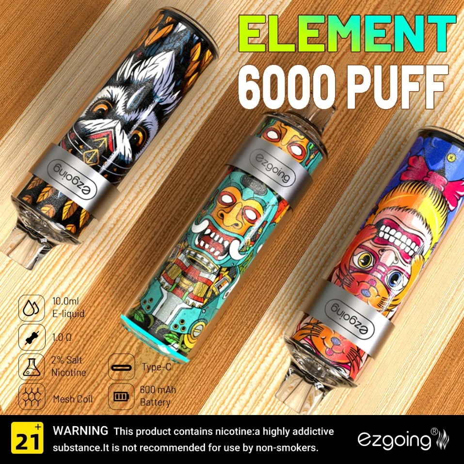 Europe Wholesale/Supplier Elektronik Sigara 6000 Puffs Vep Disposable/Chargeable Vape Pen 2023