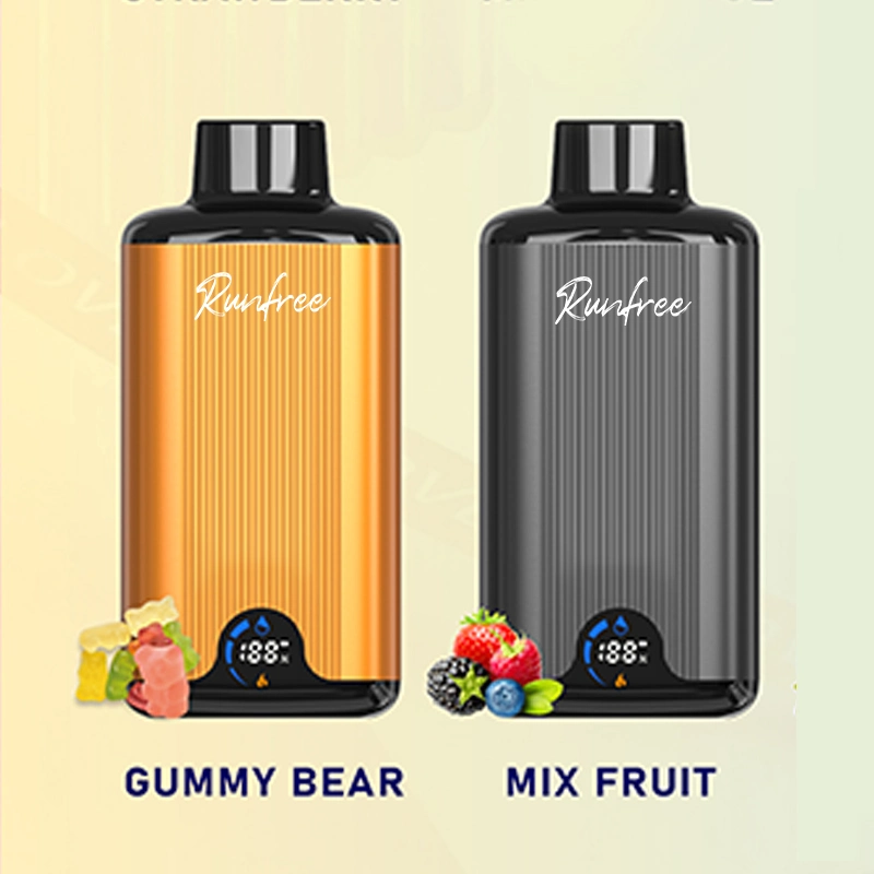 2023 Best Buy Electronic Cigarette Runfree 15000 Puffs Fruits Flavors Empty Vape with Display Screen