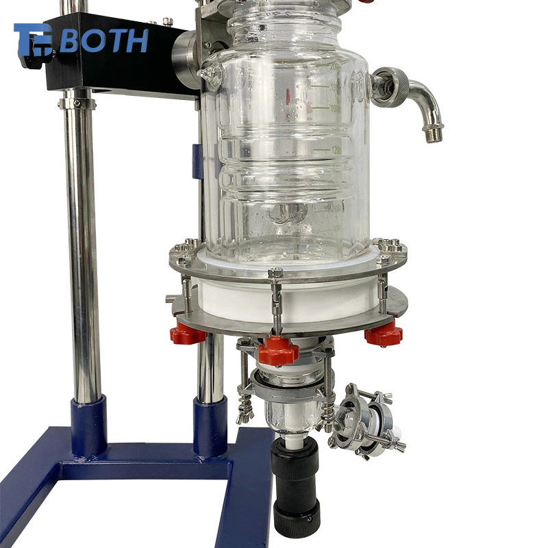 Customized Chemical Lab Small 2L Filter Glass Reactor Crystallization Glass Reactor