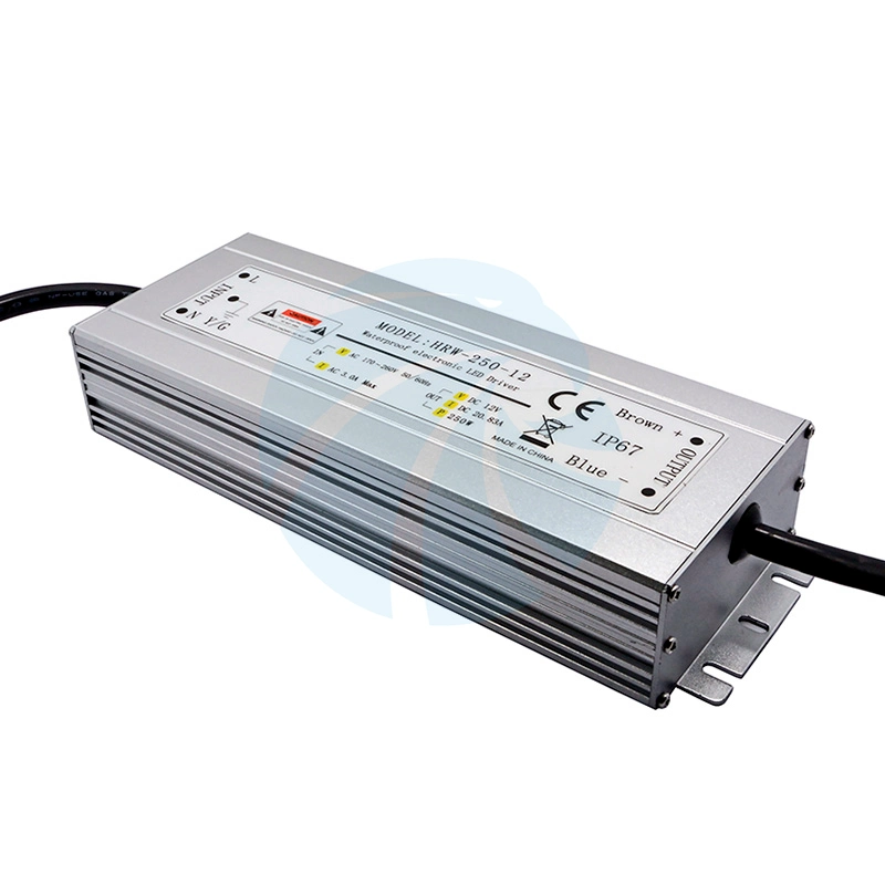 250W 12V Dustproof Waterproof Outdoor IP67 LED Switching Power Supply