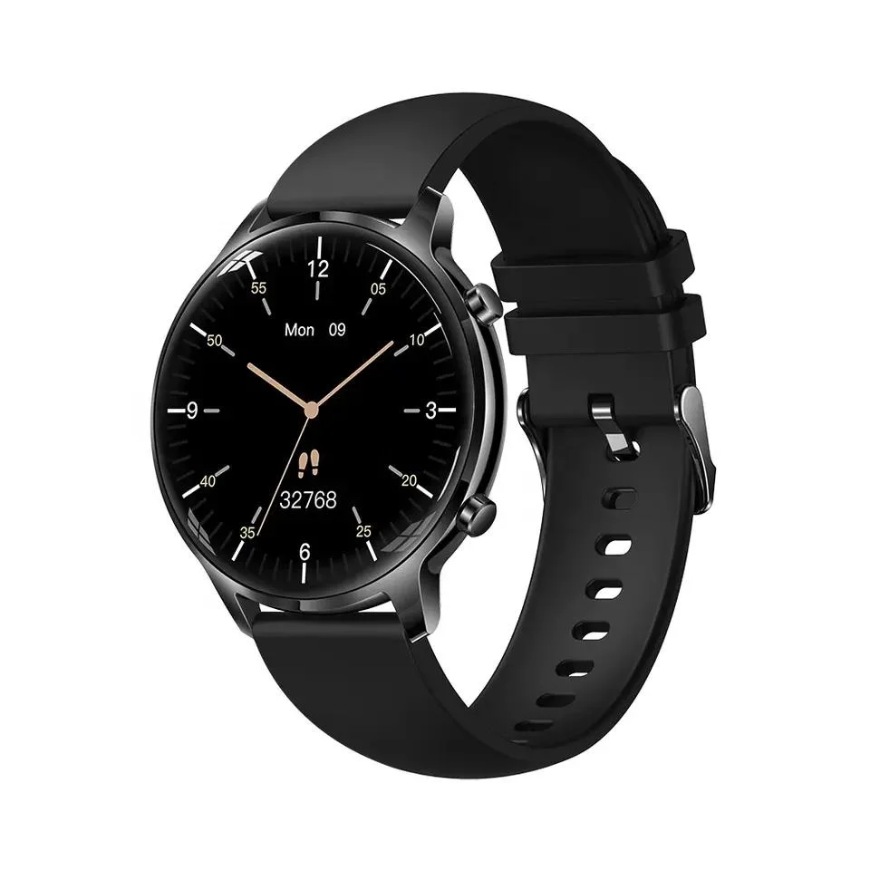 Nuevo producto 360 pulgadas pantalla redonda HD en color 360*1,32 impermeable BT Call Smart Bracelet Reloj de pulsera deportivo Smart Watch T18 Smartwatch Para hombres mujeres