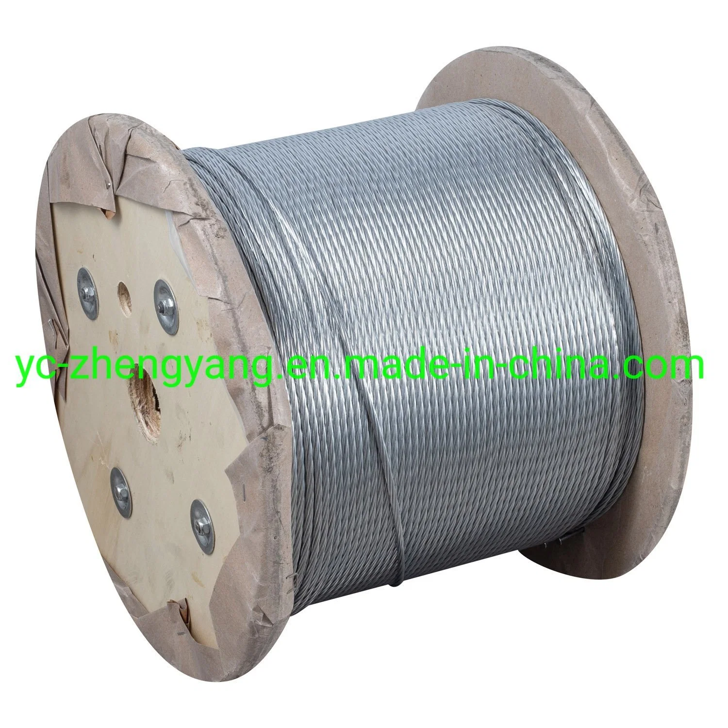 6*19+FC Cable Metálico de acero galvanizado con la norma DIN3060 EN12385