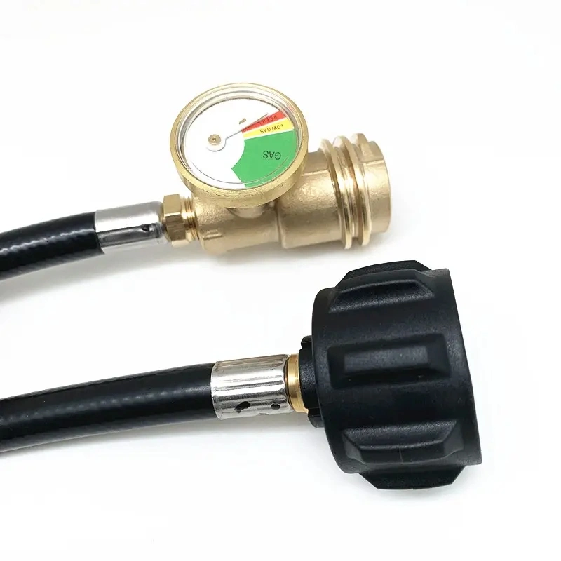 Flexible adaptateur propane avec manomètre - conversion haute pression à partir de Réservoir de 1 lb à 20 lb