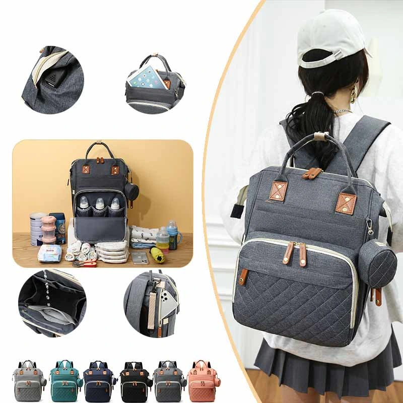 Hot Customized Bunte Tragbare Windel Rucksack Mutterschaft Baby Windeltasche