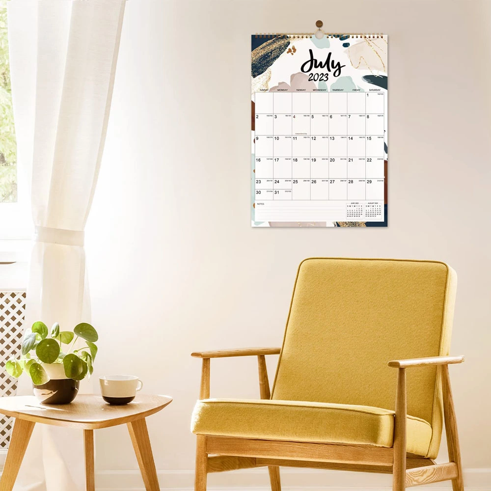 Twin-Wire Binding Wall Calendar Printingtable Home School & Office Calendar