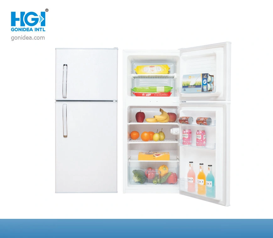 Household Appliance Double Door Fridge Upper Freezer for Home TM Refrigerator Hg-138